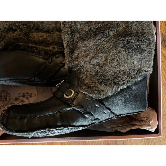 Juicy Couture Mukluk Faux Fur Moccasin Boots Y2K Vintage Size 7 US,New In Box - Picture 2 of 8